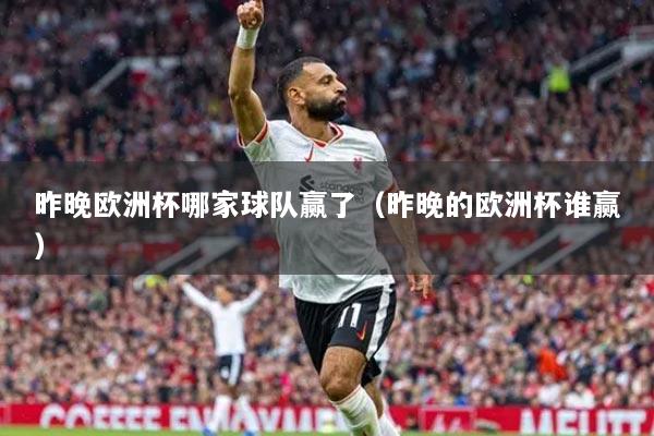 昨晚欧洲杯哪家球队赢了(昨晚的欧洲杯谁赢)
