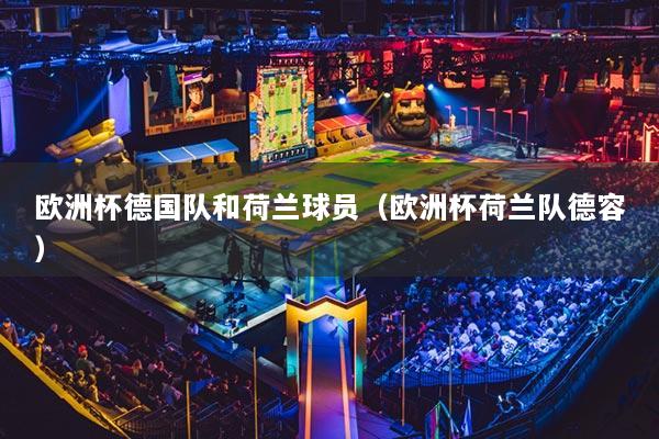 欧洲杯德国队和荷兰球员（欧洲杯荷兰队德容）